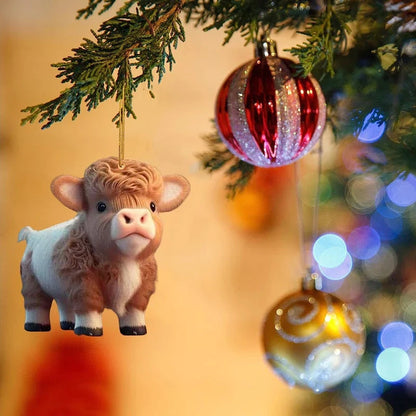 🎅 Christmas Hot Sale-🐮Cartoon Cow Decorative Ornament🐮