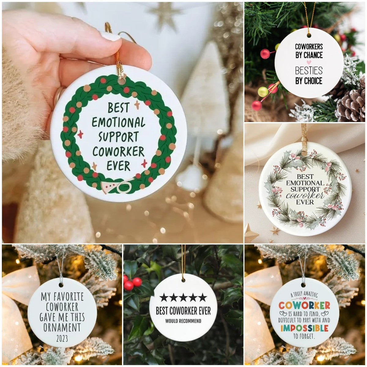 🎁🎁Handmade Emotional Support  Ornament Gift